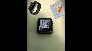How to store notes on an Apple Watch
