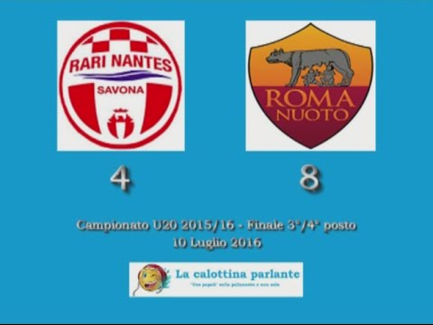 HILites Campionato U20 2015/16 (Finale 3°/4° posto) - R.N. Savona vs. Roma Nuoto 4-8