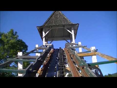 Riding "Leap The Dips" - The World's Oldest Roller Coaster
