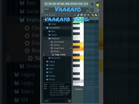 vaarayo vaarayo song piano #india #trending £#piano #viral #ytshorts #harrisjayaraj @Sathursanmusic.