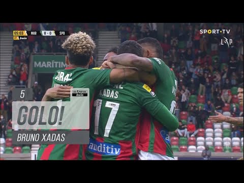 Goal | Golo Bruno Xadas: Marítimo (1)-0 Sporting (Liga 21/22 #24)
