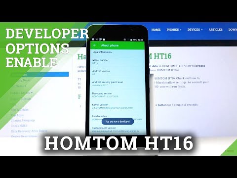 How to Enable Developer Options in HOMTOM HT16 – Activate Developer Mode