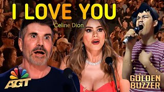 Download lagu Very Beautiful Singing 'I Love You' - Celine Dion | America's Got Talent : Golden Buzzer mp3