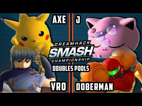 DHATL 17 Melee - Tempo | Vro & Tempo | Axe Vs. Doberman & J - Doubles Pools - SSBM