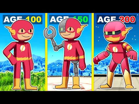 Surviving 200 Years As THE FLASH In GTA 5!