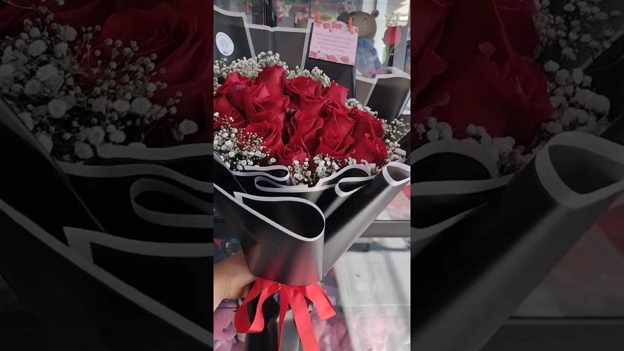 Hermoso ramo floral de 24 rosas rojas 🌹🌹🌹 #flowerarrangement #flowers #rosasrojas #ramodeflores
