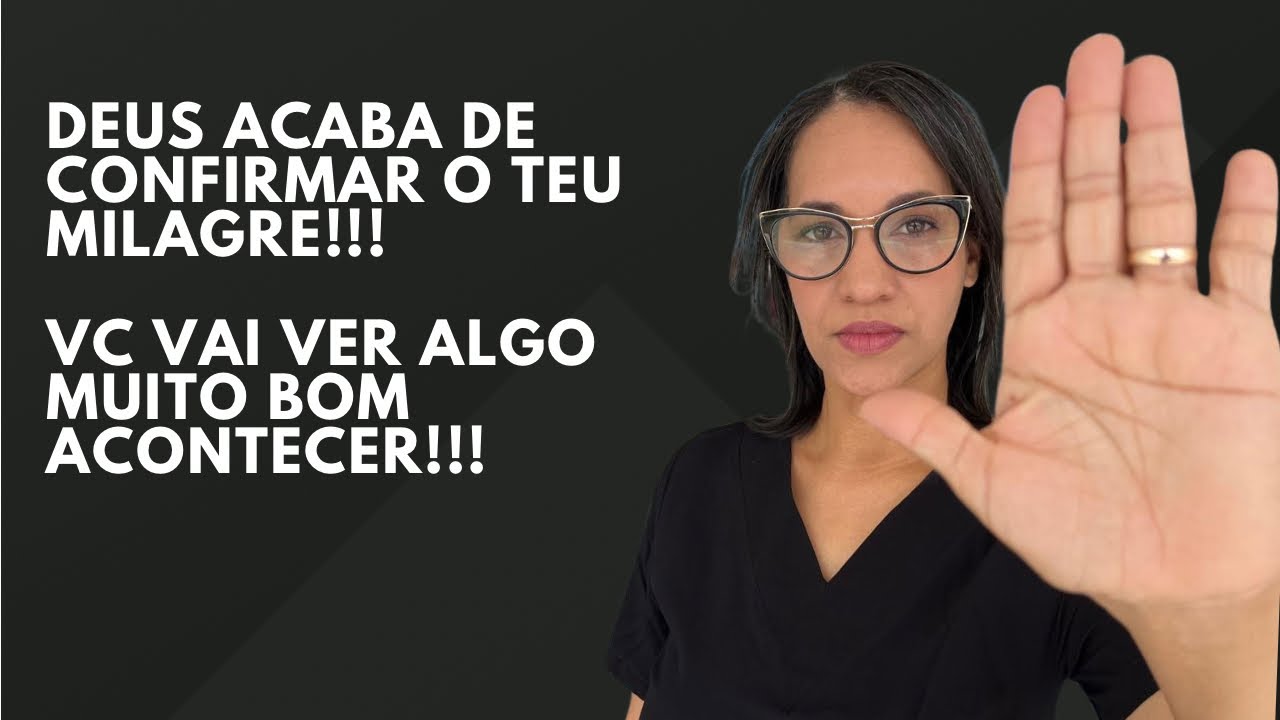 Deus acaba de confirmar o teu milagre, Vc vai ver algo acontecer!!!