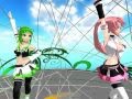 Megurine Luka, Gumi MMD [Happy Synthesizer ...