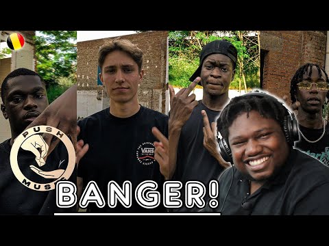 Push Music Cypher - #3 ChaseTheBag, Dworfi, Manlike & Kroko | BELGIAN/DUTCH RAP REACTION