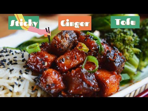 Sticky ginger tofu - 15 minute low FODMAP recipe