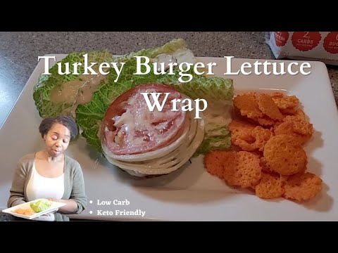 HOW TO MAKE A LOW CARB TURKEY BURGER| TURKEY BURGER LETTUCE WRAP| AIR FRYER TURKEY BURGERS