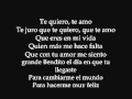 GRUPO PESADO - Te quiero, Te amo con letra.