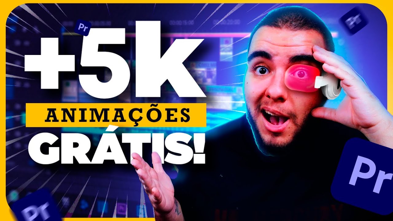 +5000 ANIMAÇÕES GRATUITAS no Adobe Premiere | Plugin Wizzymotion