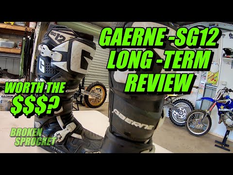 Gaerne-SG12 dirt bike boots long term review.