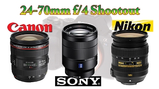 Sony a7s + EF 24-70mm f4 VS FX 24-85mm f/3.5-4.5 VS FE 24-70mm f/4 SHOOTOUT!