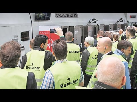 BOBST DRO 1628 NT with Rapidset presented at Open House by Zerhusen