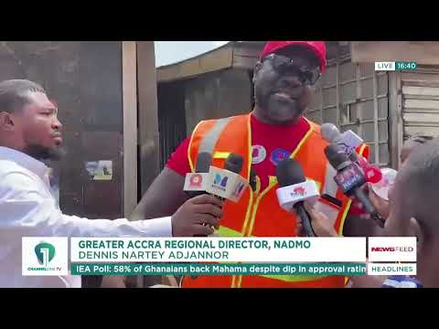 NADMO Orders Demolition of Shops Near Mallam Market Over Flood Risk