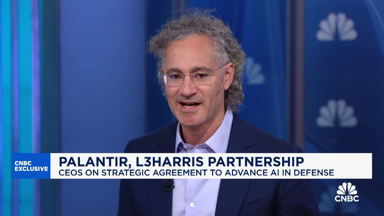 Palantir CEO Alex Karp and L3Harris CEO Chris Kubasik ... - YouTube