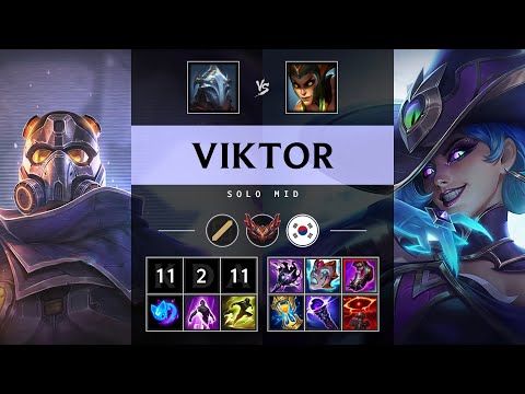 Viktor Mid vs Cassiopeia - KR Grandmaster Patch 25.13