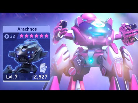 Arachnos & Disc Launcher 16: The Heaviest Support | Mech Arena