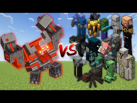 Redstone Monstrosity Vs. All Minecraft Mobs (1.19.2 Battle)