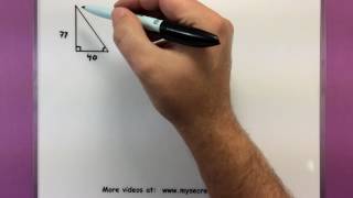 Trigonometry - Solving a right triangle