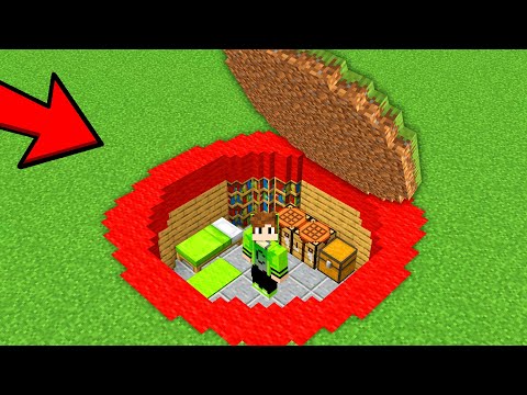 Construí o Melhor Esconderijo sem Sair do Círculo Vermelho!