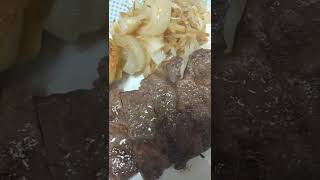 アントニオ猪木さんに捧げる熱々ステーキ #shorts #まろやか羅刹ご飯