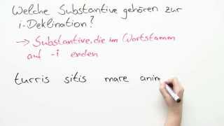 Substantive im Lateinischen- die i-Deklination | Latein | Substantive