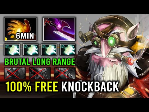 WTF First Item 6Min Midas 100% Free Hit Knockback Long Range Sniper Vs Counter Pick Dota 2