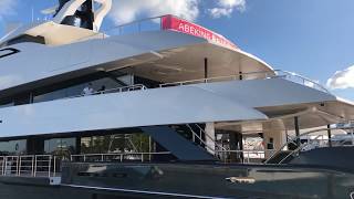 Utopia IV Rossinavi Yacht and A&amp;R Elandess Yachts at Fort Lauderdale International Boat Show 2018