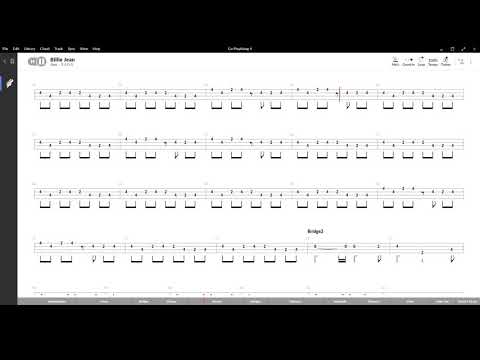 Billie Jean ( Michael Jackson ) ,Tablatura e base Senza Basso - Backing bass track