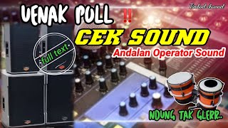 Download lagu Uenak poll ‼️ SURATAN 🎶 Cek sound dangdut kalem full bass glerr audio icis icis | Cek sound horeg mp3