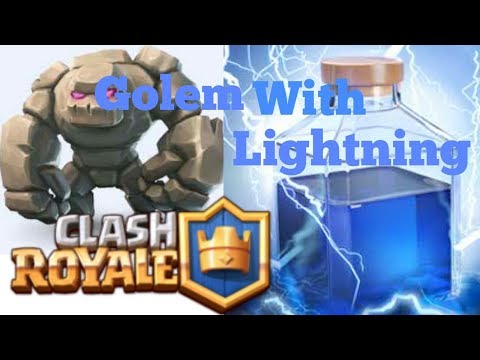 GOLEM LIGHTNING DECK || CLASH ROYALE || CWR