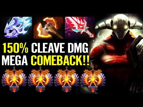 WTF 150% Cleave NEW RAIDBOSS Mega Comeback [Sven] 8000 MMR 7.21 META Epic Gameplay
