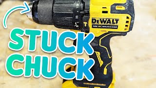 DeWALT Drill Chuck Stuck Open