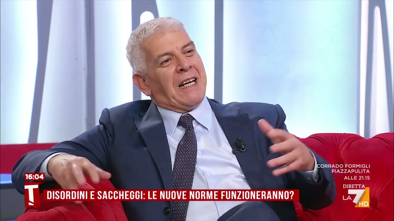 Decreto sicurezza, Sabella: "Devastazione e saccheggio solo nelle manifestazioni ma domenica a ...