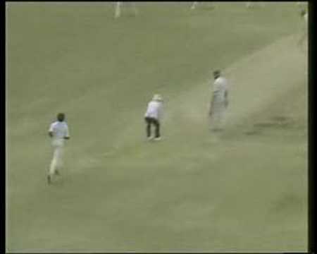 Michael Holding to Geoff Boycott, 1981