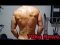 Back Workout 70kg Rows