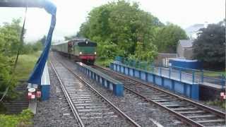 preview picture of video 'Jazz and Steam RPSI 461 approaching Ballymena - Friday 22nd June 2012'