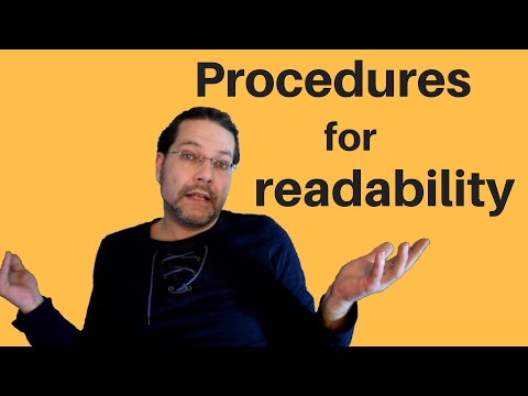 Better VBA 9 - Improve Code Readability with Procedures