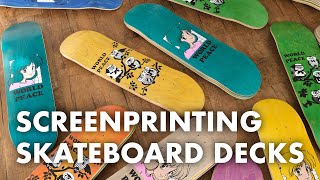 Screenprinting My Own Skateboard Decks!