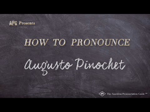 How to Pronounce Augusto Pinochet (Real Life Examples!)