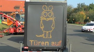 preview picture of video 'Türöffner-Tag 2014 bei der Autobahnmeisterei Knetzgau - Sendung mit der Maus'