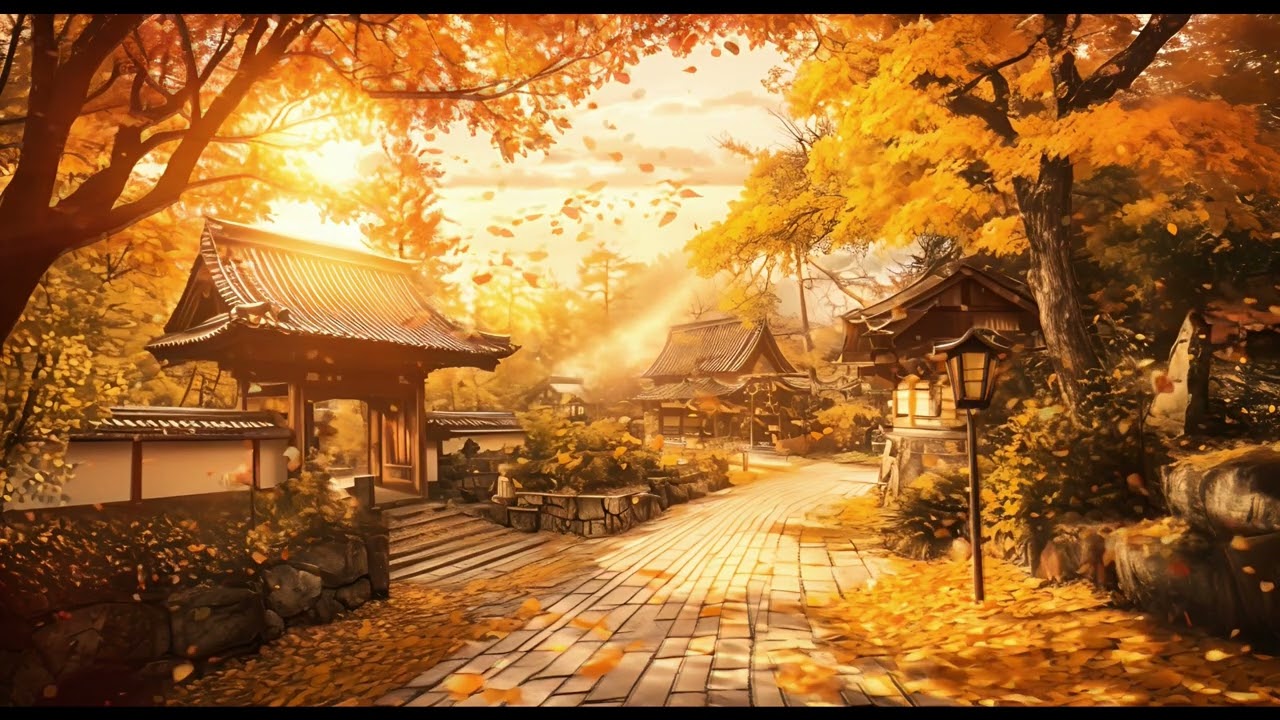 🍁 "Autumn Whispers: Zen Garden Dreams" - 1-hour healing ambient melody for your cozy focus time