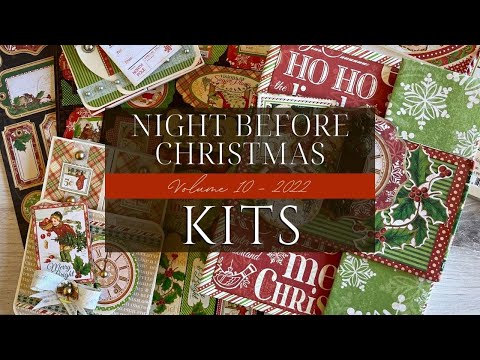 'Twas the Night Before Christmas Kits - Vol 10 2022 - DIY Christmas Album & Gatefold Card Set