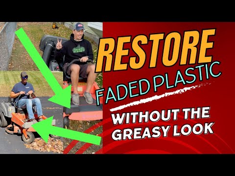 Restoring Sun Damaged Plastic on a Zero Turn Mower