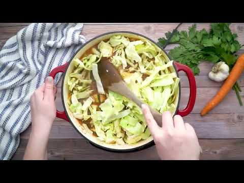 Sicilian Meatball Soup with Cabbage