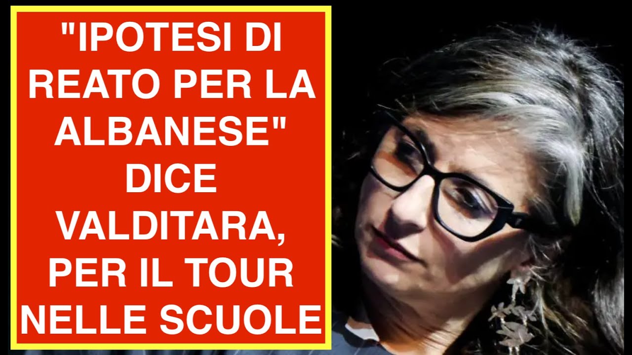 "IPOTESI DI REATO PER LA ALBANESE" DICE VALDITARA, PER IL TOUR NELLE SCUOLE