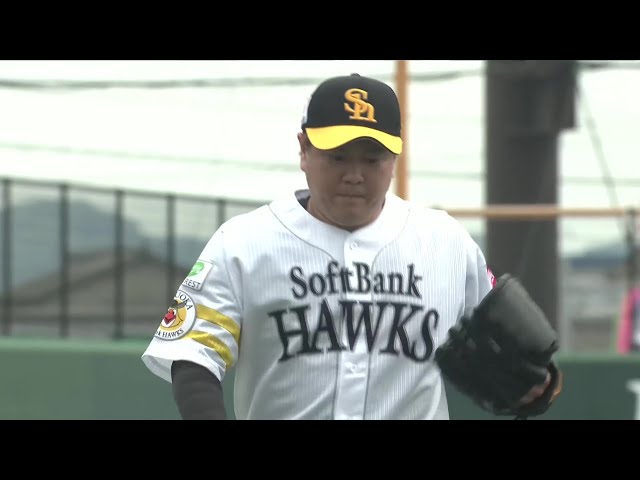 【ファーム】ピンチの場面でマウンドに上がったホークス・津森宥紀が三振で火消し!! 2025年5月5日 福岡ソフトバンクホークス 対 広島東洋カープ